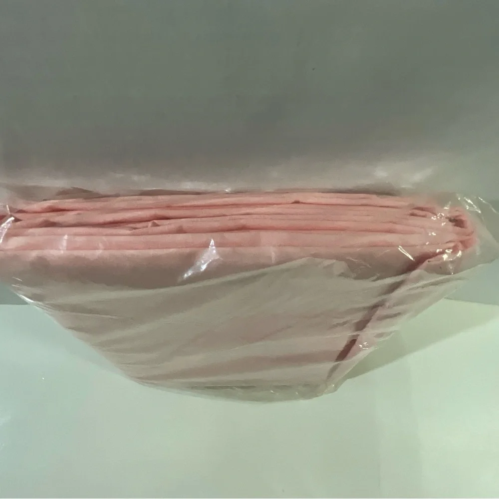 Vintage Sears Perma Prest Standard Pink Muslin Twin Flat Sheet NOS